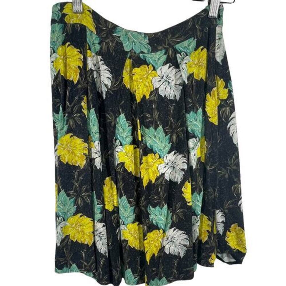 Proenza Schouler Womens Size 4 Skirt Floral‎ Leaf Print Altered